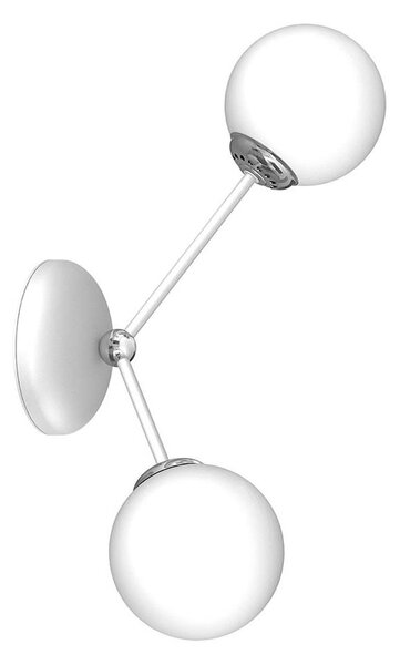 Nástěnné svítidlo JOY 2xE14/40W/230V bílá/lesklý chrom