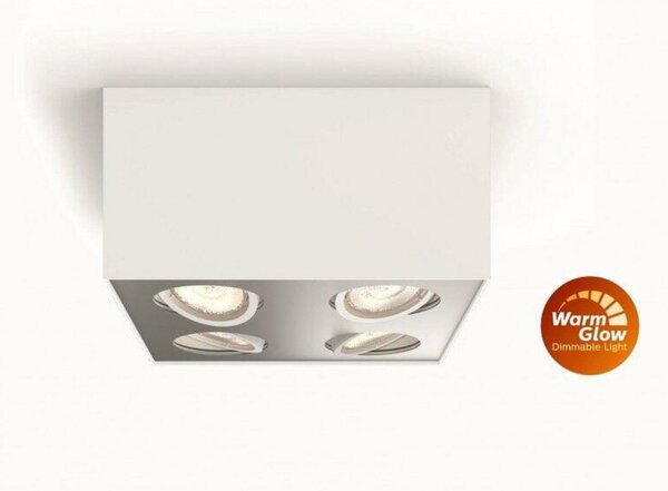 LED Bodové svítidlo Philips Box 50494/31/P0 bílé 4x4,5W