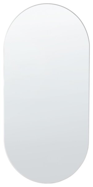 Oválné nástěnné zrcadlo 40 x 80 cm stříbrné ALFORTVILLE