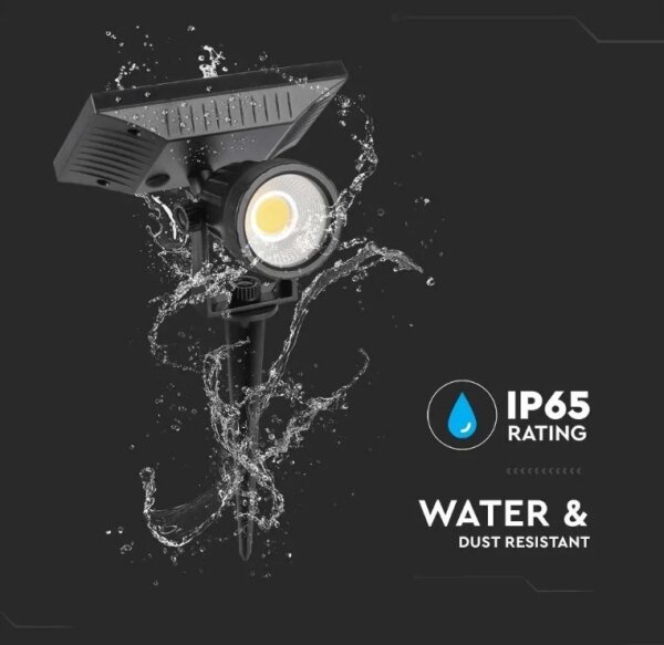 LED Solární svítidlo SPIKE LED/2W/5,5V IP65 6400K 1200 mAh