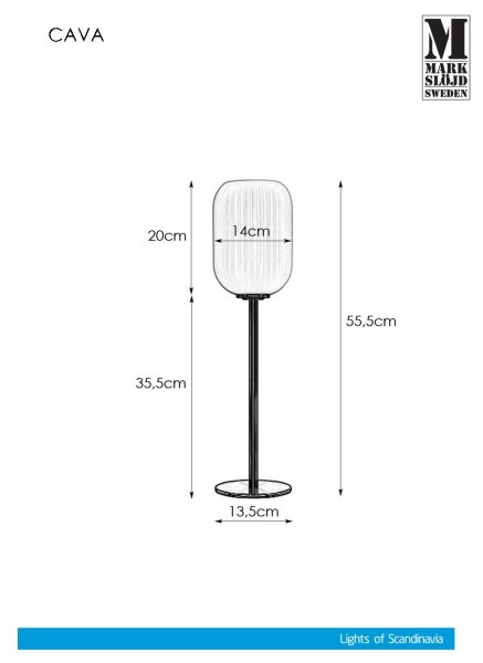 Markslöjd 108251 - Stolní lampa CAVA 1xE14/40W/230V zlatá