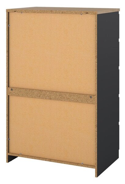 Tmavě šedá komoda 77x121x50 cm Naia – Tvilum