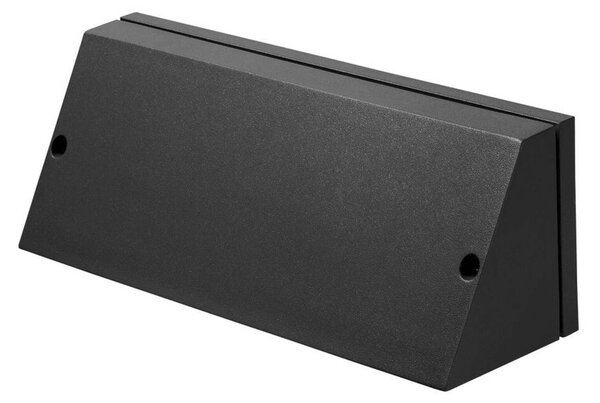 BIG WHITE SLV PEMA, venkovní nástěnné svítidlo, TC-(D,H,T,Q)SE, IP44, hranaté, černé, max. 15 W 230030