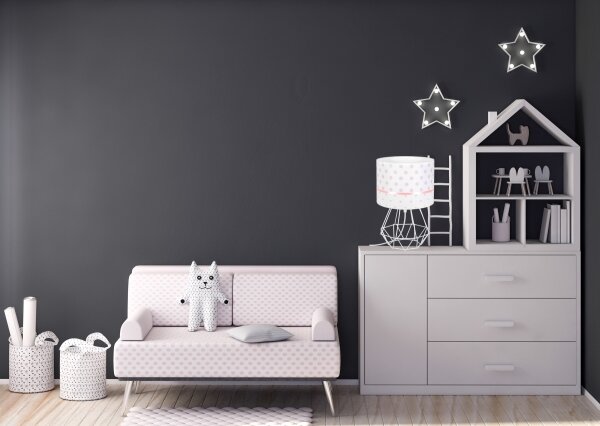Dětská lampička PIKKI 1xE27/60W/230V růžová