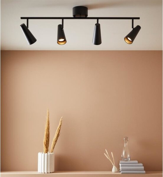 Markslöjd 108202 - Bodové svítidlo CREST 4xGU10/7W/230V černá