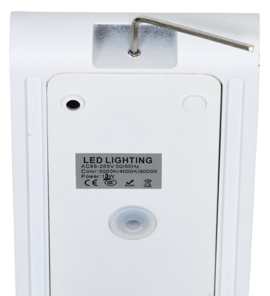 Ecolite SMD fasádní svítidlo 2x6W 800lm CCT IP65 bílé ZFP12-BI