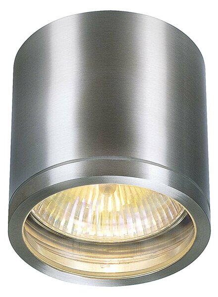BIG WHITE SLV ROX CEILING venkovní stropní svítidlo, QPAR111, IP44, kulaté, kartáčovaný Al, max. 75 W 1000332