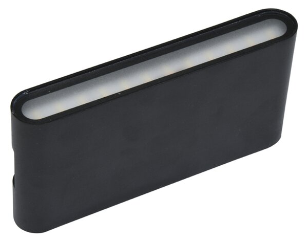 Ecolite SMD fasádní svítidlo 2x6W 800lm CCT IP65 černé ZFP12-CR