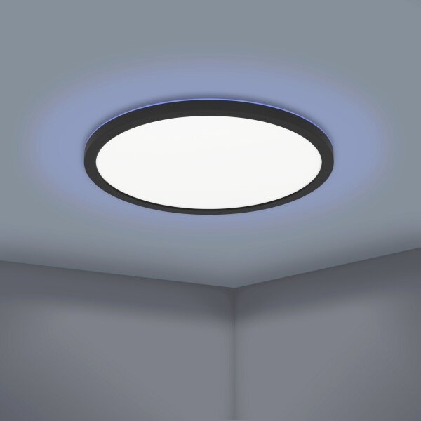 Eglo 900091 - LEDRGBW Stmívatelné stropní svítidlo ROVITO-Z LED/14,6W/230V černá