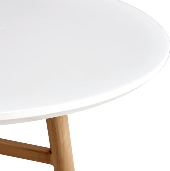 JÍDELNÍ STŮL, bílá, barvy dubu, 70/70/75 cm Carryhome - Jídelní stoly