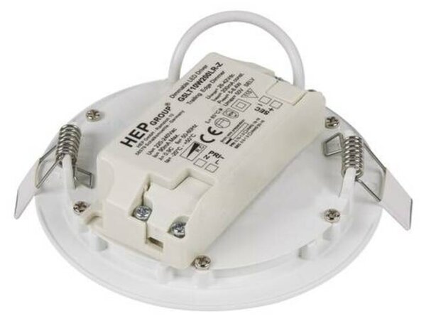 BIG WHITE SLV SENSER 12 Indoor, stropní vestavné LED svítidlo kruhové, bílé, 3000K 1003008