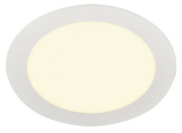 BIG WHITE SLV SENSER 18 Indoor, stropní vestavné LED svítidlo kruhové, bílé, 3000K 1003009