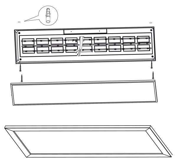 Eglo 99473 - LED Stropní svítidlo PIGLIONASSO LED/32W/230V 345x1245 mm