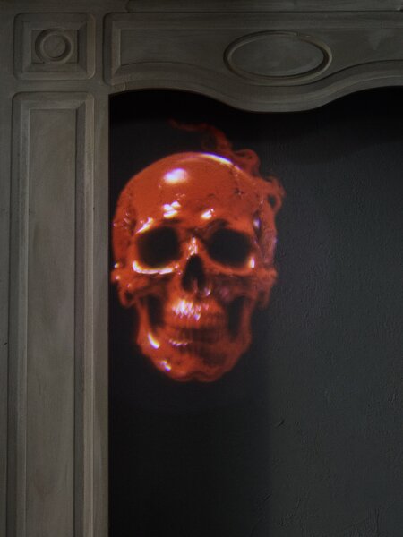 Sinsay - Halloweenský LED projektor s vyměnitelnými barevnými filtry - černá
