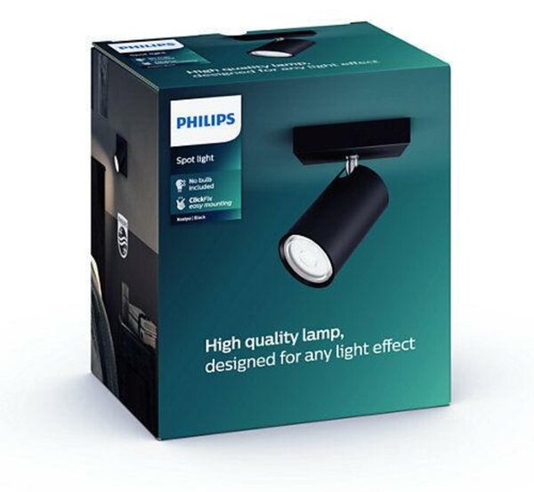 Bodové svítidlo Philips Kosipo 50591/30/PN černé 1x max.10W