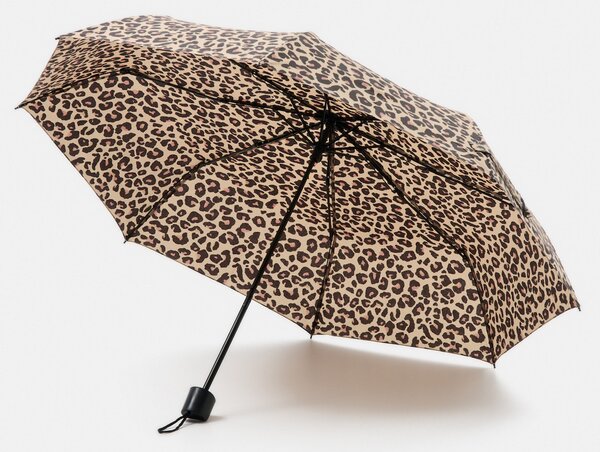 Sinsay - Deštník s leopardím vzorem - hnědá