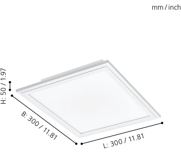Eglo 900044 - LED Stmívatelné stropní svítidlo SALOBRENA-Z LED/15,3W/230V bílá