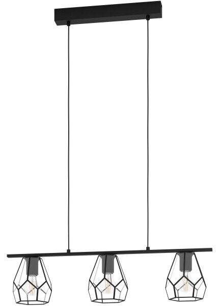 Eglo 43644 - LED Lustr na lanku MARDYKE 3xE27/40W/230V