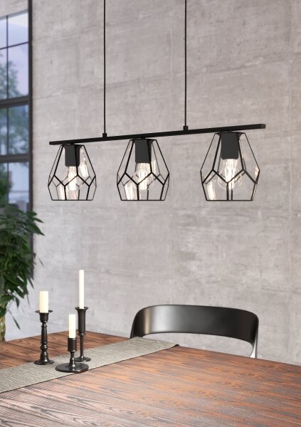 Eglo 43644 - LED Lustr na lanku MARDYKE 3xE27/40W/230V