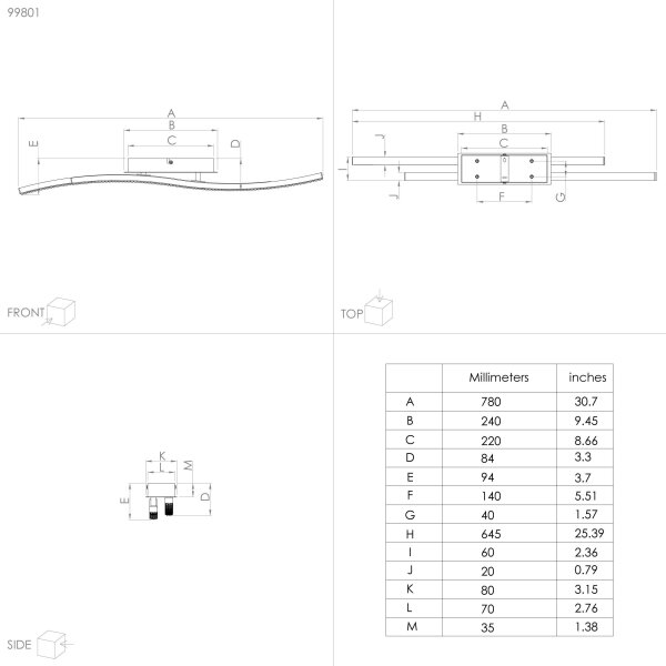 Eglo 99801 - LED Stropní svítidlo LEJIAS LED/21,5W/230V