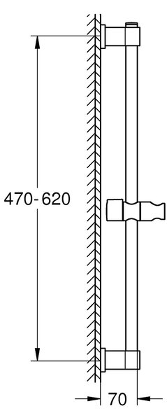 Grohe Vitalio Universal sprchová tyč |60 cm 27724001