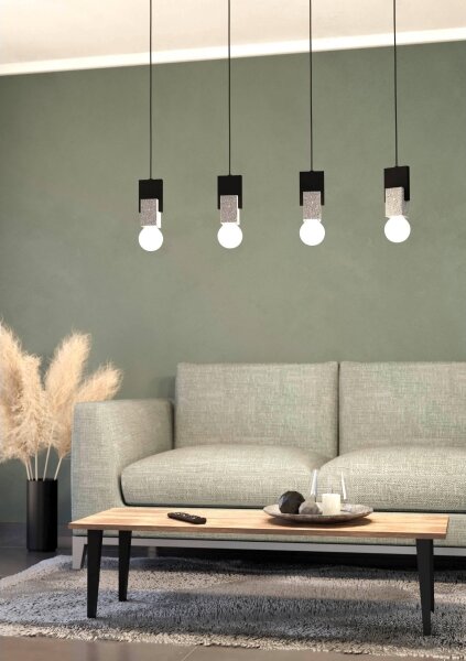 Eglo 99532 - Lustr na lanku LOBATIA 4xE27/40W/230V