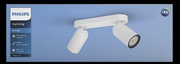 Bodové svítidlo Philips Pongee 50582/31/PN bílé 2x max.10W