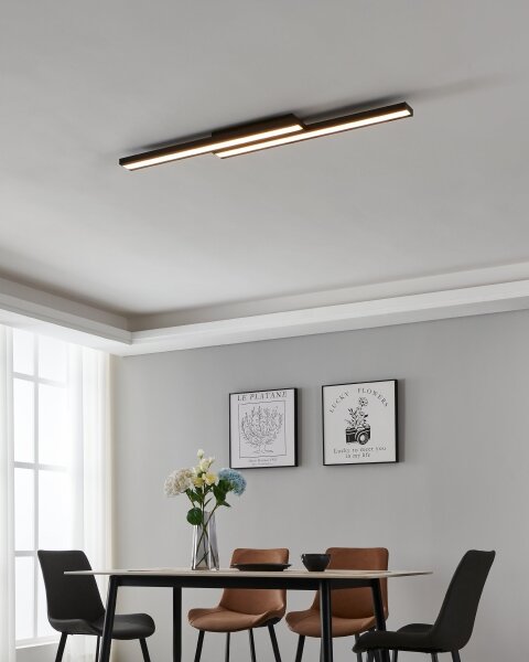 Eglo 31715 - LED RGBW Stmívatelné stropní svítidlo SALITERAS-Z 20,4W/230V černá