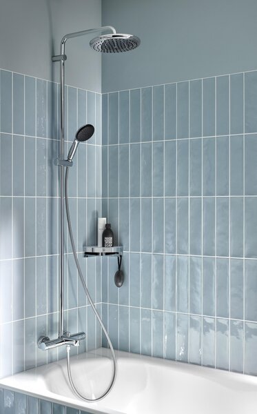 Grohe Vitalio Start System vanová sada se sprchou na stěnu s termostatem s dešťovou sprchou chrom 26988001
