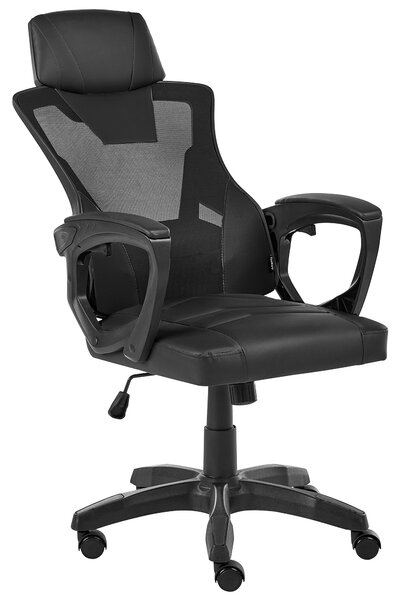 Kancelářská židle IGNIS Umělá kůže Černá