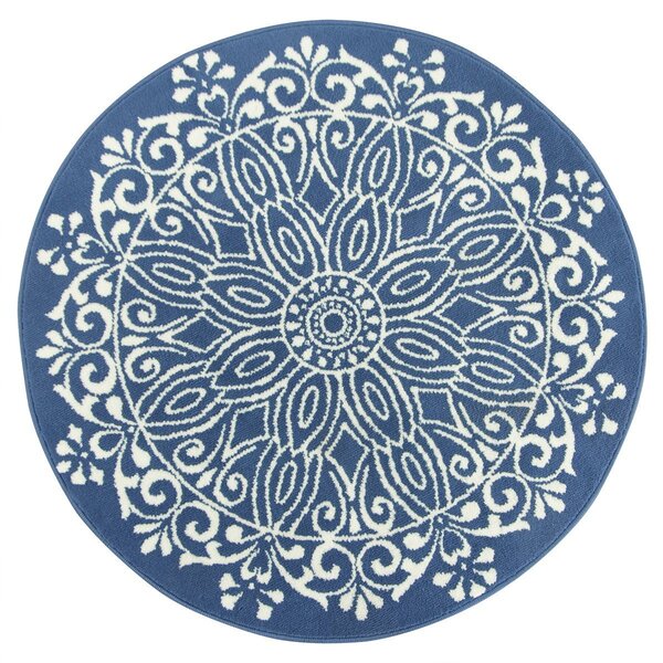 Balta Kulatý koberec LUNA 503788/94955 modrý Rozměr: průměr 140 cm