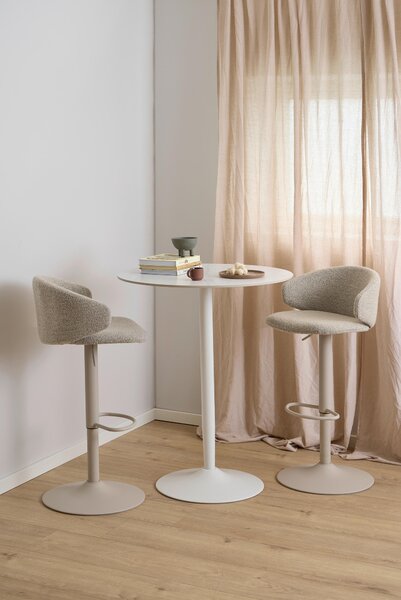 BAROVÝ STŮL, bílá, 80/80/105 cm P & B - Barové stoly, Online Only