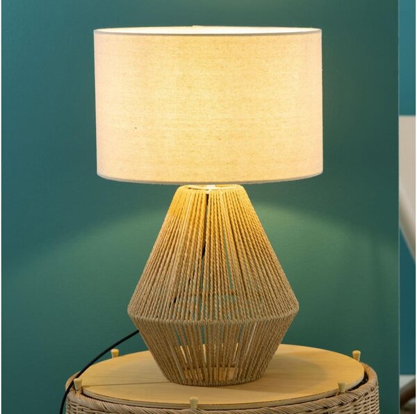 Brilliant - Stolní lampa LARAINE 1xE27/42W/230V béžová