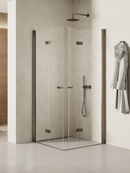 New Trendy New Soleo Gunmetal Brushed sprchový kout čtvercový 80x80 cm K-2246