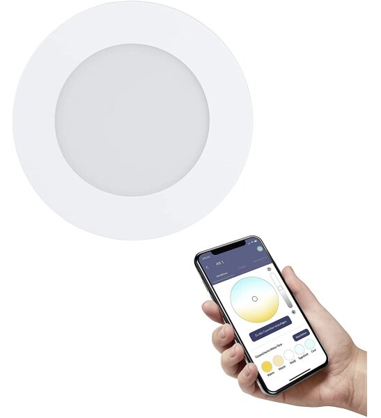 Eglo 900101 - LED Stmívatelné koupelnové svítidlo FUEVA-Z LED/5,4W/230V IP44