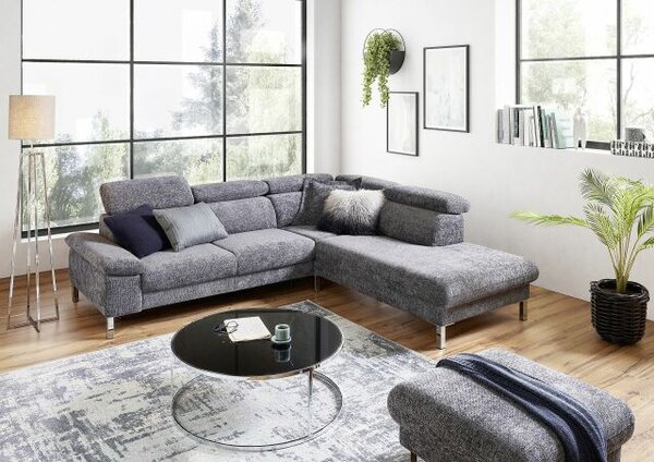 Sedací souprava MELROSE 1082_varianta "L"_Famous anthrazit