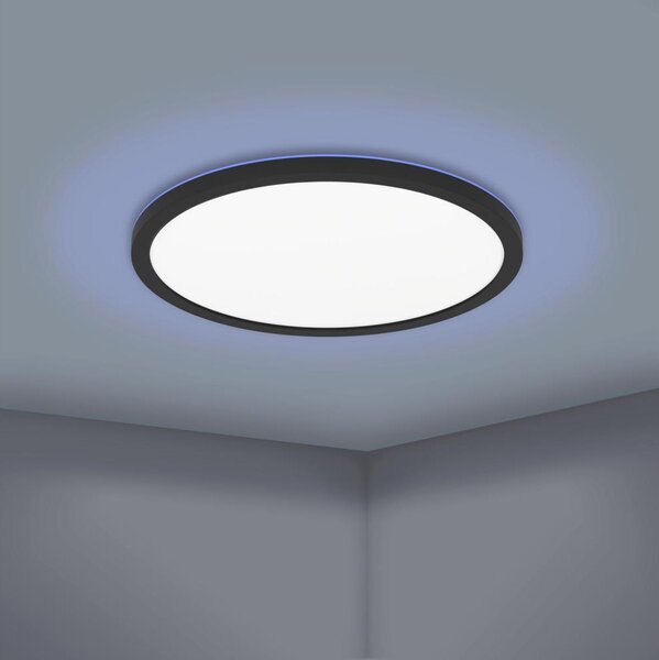 Eglo 900092 - LEDRGBW Stmívatelné stropní svítidlo ROVITO-ZLED/16,5W/230V černá