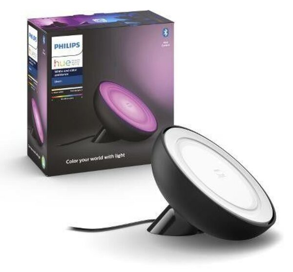 PHILIPS HUE Hue LED White and Color Ambiance Stolní přenosná lampa Philips Bloom BT 8718699771126 7,1W 500lm 2000-6500K IP20 RGB černá