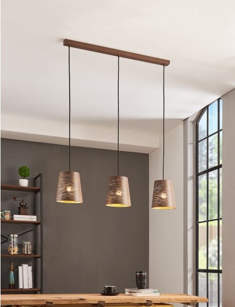 Eglo 99438 - Lustr na lanku SEGEZIA 3xE27/40W/230V