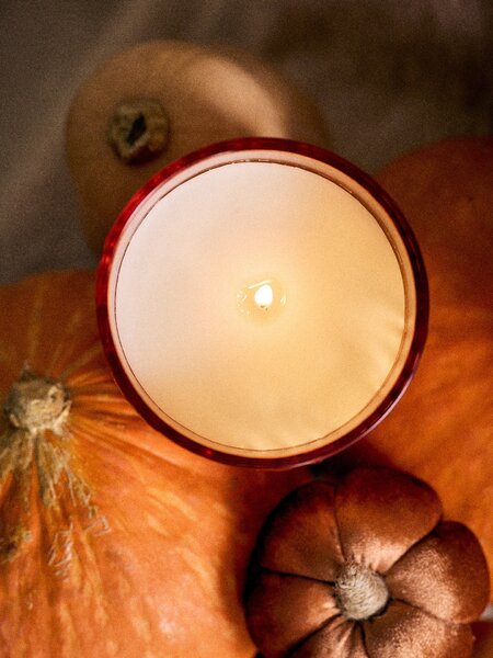 Sinsay - Skleněná vonná svíčka Pumpkin Harvest - oranžová