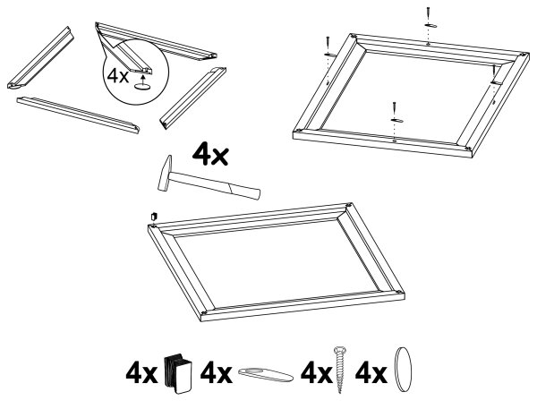 Eglo 99421 - Rám pro svítidlo SALOBRENA 300x300 mm