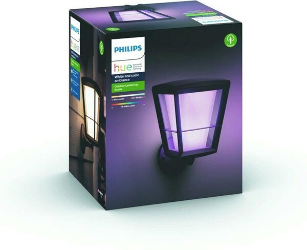 PHILIPS HUE Hue LED White and Color Ambiance Venkovní nástěnné svítidlo Philips Econic 17439/30/P7 černé 2200K-6500K RGB