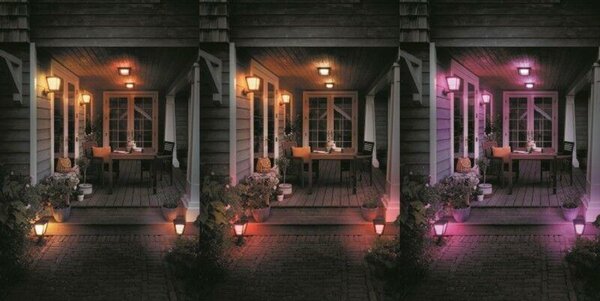 PHILIPS HUE Hue LED White and Color Ambiance Venkovní nástěnné svítidlo Philips Econic 17439/30/P7 černé 2200K-6500K RGB