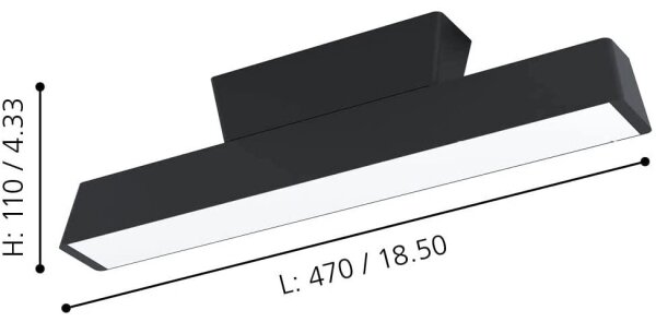 Eglo 99601 - LED RGBW Stmívatelné stropní svítidlo SIMOLARIS-Z LED/16W/230V