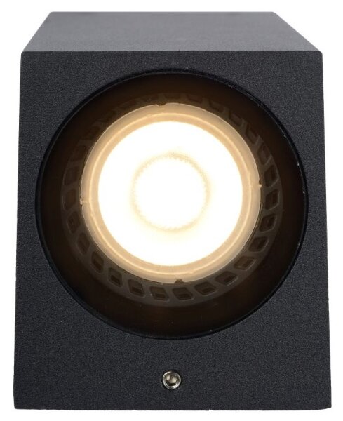 Lucide 69800/02/30 - Venkovní nástěnné svítidlo ZARO 2xGU10/35W/230V IP44 černá