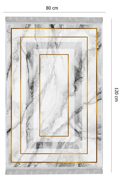 Conceptum Hypnose Koberec Prue 80x120 cm bílý/šedý