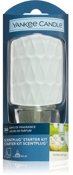 Yankee Candle Clean Cotton elektrický difuzér + náhradní náplň