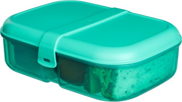 Sistema Dělený svačinový box Lunch Ribbon s nádobou na jogurt 1,1 l, mátová