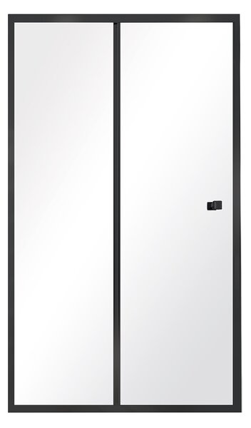 Besco Duo Slide transparent sprchové dveře, black Rozměr sprch.dveří: 100cm