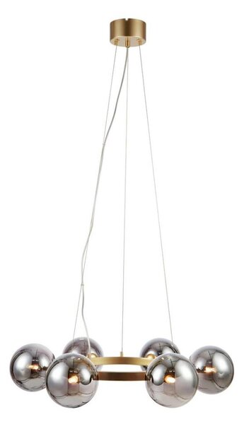 Markslöjd 108050 - Lustr na lanku CIRCLE 6xG9/20W/230V zlatá